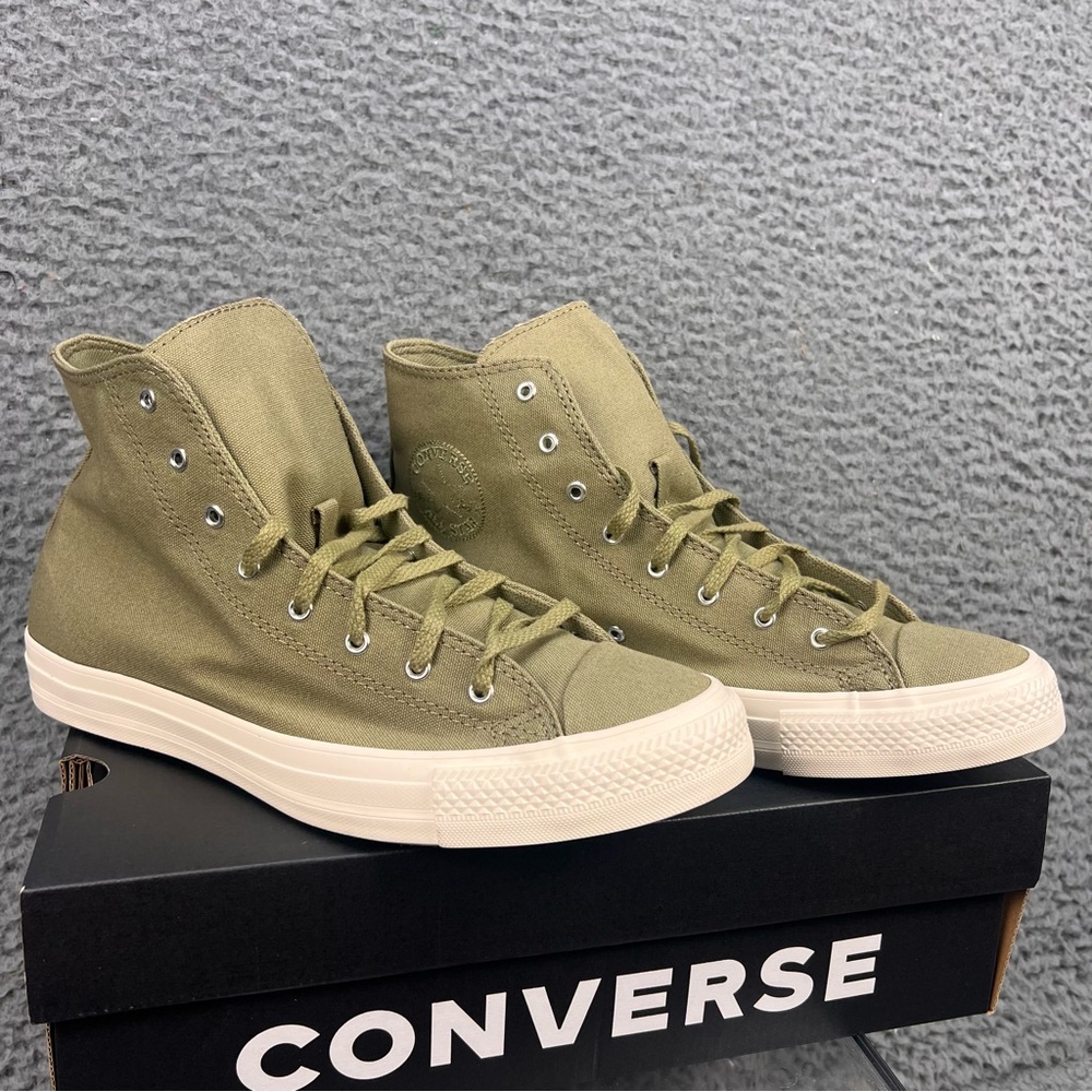 NEW Converse Chuck Taylor Hi-Top Shoes Mens 8/Wmns 10 Mossy Sloth Egret A10965C